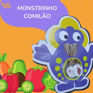Imagem de capa para o Ebook Prof. Tine - MONSTRINHO COMILÃO