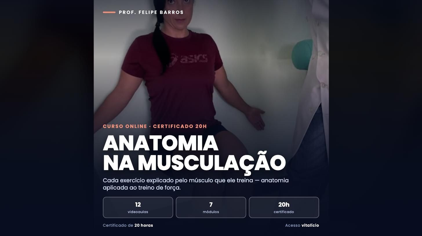 Imagem do curso Atlas de Anatomia Aplicada à Musculação