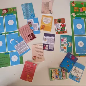 Imagem de capa para o Ebook Álbum de figurinhas - Gêneros textuais 