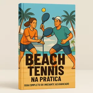 Imagem de capa para o Ebook Beach Tennis na Prática – Guia Completo do Iniciante ao Avançado