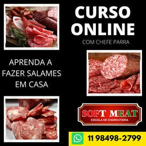 Imagem de CURSO FABRICAÇÃO SALAMES criado por SOFT MEAT ESCOLA DE CHARCUTARIA na hotmart
