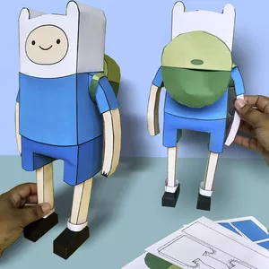 Imagem de capa para o Ebook Finn (Adventure Time) - Papertoy digital