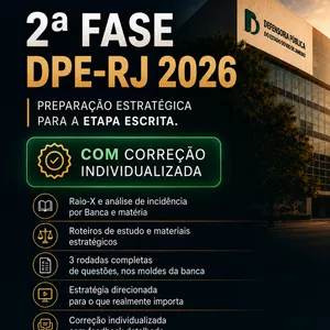 Imagem do curso DPE-RJ - 2ª FASE | COM CORREÇÃO INDIVIDUALIZADA