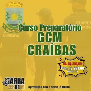 Imagem de capa para o Curso online GUARDA CIVIL MUNICIPAL DE CRAÍBAS ALAGOAS