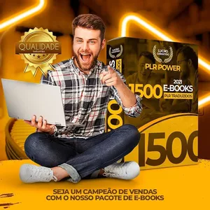 Imagem de capa para o Ebook + 1.499 E-BOOKS PLR