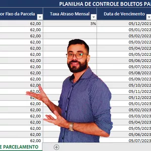 Imagem de capa para o Ebook Planilha de Controle Parcelamento de Dívidas