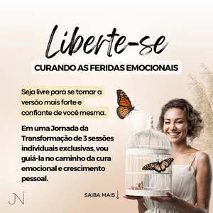 Imagem de capa para o Curso online Jornada: “Liberte-se, Curando as Feridas Emocionais”