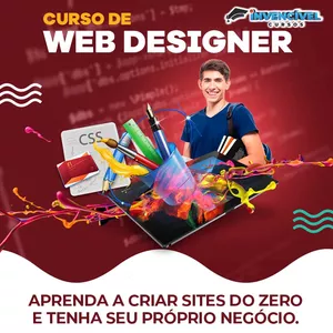 Imagem de capa para o Curso online CURSO DE WEB DESIGNER 