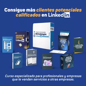 Imagen de portada para Curso online Metodología LinkedIn Rocket: Aprende a conseguir clientes potenciales y generar reuniones con tomadores de decisión de empresas usando el ecosistema de LinkedIn