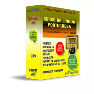 Imagem principal do produto Curso ONLINE de Língua Portuguesa Aprenda Português Fácil