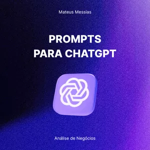 Imagem de capa para o Ebook Prompts ChatGPT - Análise de Negócios