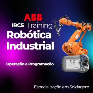 Imagem de capa para o Curso online Treinamento Robótica Industrial - ABB IRC5 