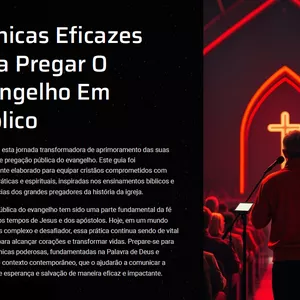Imagem de capa para o Ebook Técnicas Eficazes para Pregar O Evangelho em Público