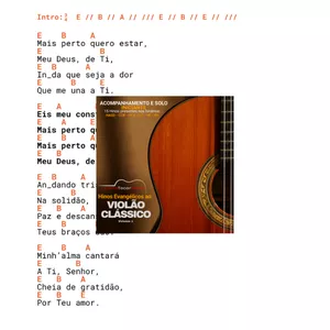 Imagem de capa para o Curso online Mais Perto Quero Estar (Cifra N1)