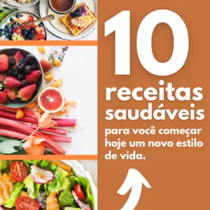 Imagem de capa para o Ebook 10 receitas que vai te ajudar a emagrecer 
