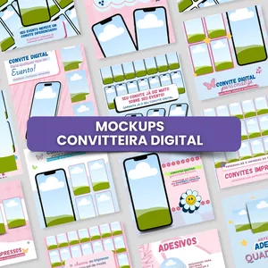Imagem de capa para o Curso online MOCKUPS PARA CONVITES DIGITAIS