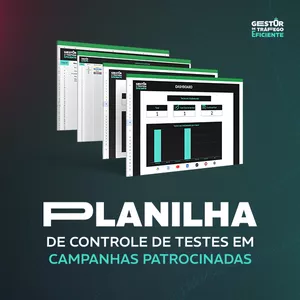 Imagem de capa para o Curso online Planilha de Controle de Testes e Experimentos para Gestores de Tráfego