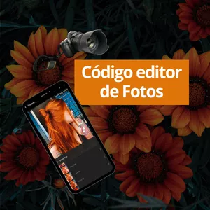 Imagem de capa para o Curso online Código editor de fotos.
