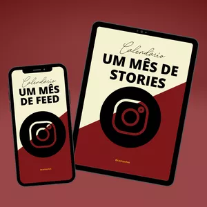 Imagem de capa para o Ebook Combo: um mês de feed e um mês de stories