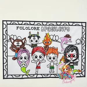 Imagem de capa para o Ebook 🎨✨ Cartaz Coletivo – Folclore Brasileiro - MAGIA PEDAGÓGICA