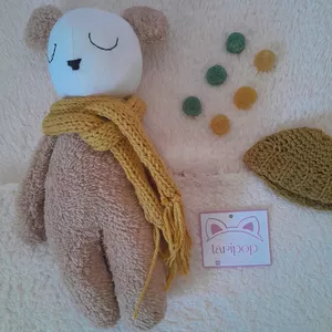 Imagen de portada para Ebook Oso, Muñeco de peluche. Descarga instantánea de patrón de costura, digital,hecho a mano, DIY,muñeco para nenes ,patron muñecos de peluche