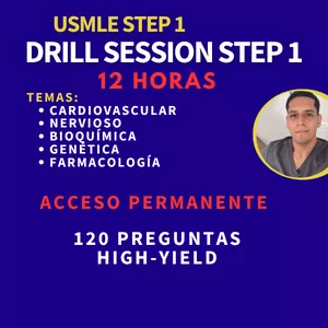 Imagen de portada para Curso online DRILL STEP1: CARDIO + NEURO + BÁSICAS
