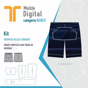 Imagem de capa para o Curso online kit molde Digital BERMUDA BOLSO CANGURU