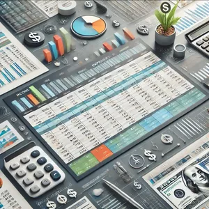Imagem de capa para o Ebook Planilha de Controle Financeiro Completo: Organize suas Finanças em Minutos!