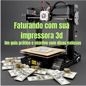 Imagem de capa para o Ebook Faturando com sua impressora 3d