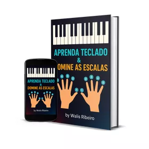 Imagem de capa para o Ebook Aprenda Teclado e Domine as Escalas