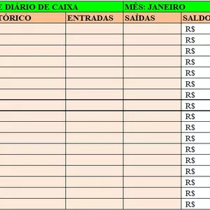 Imagem de capa para o Curso online PLANILHA CONTROLE DE CAIXA SIMPLES