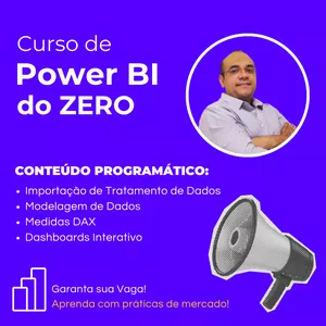 Imagem de capa para o Curso online Curso de Power BI