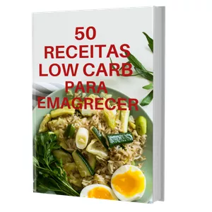 Imagem de capa para o Ebook Emagreça em 30 dias 30 kilos - 50 receitas low carb para o seu dia a dia 