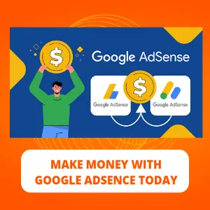 Cover image for Ebook Make Money with Google Adsence Today