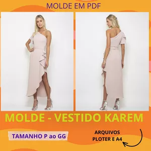 Imagem de capa para o Curso online MOLDE VESTIDO KAREM 