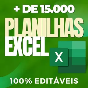 Imagem de capa para o Ebook Excel Master Pack: 15.000 Planilhas + Bônus Exclusivo