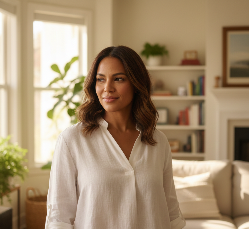 Andrea, mamá de dos