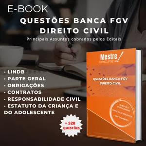 Imagem de capa para o Ebook Questões para Concursos - Banca FGV: Direito Civil