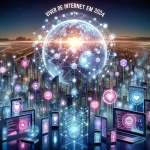 Imagem de capa para o Ebook VIVENDO DA INTERNET EM 2024