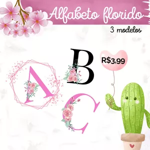 Imagem de capa para o Ebook Alfabeto Florido