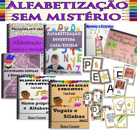 Imagem do curso Alfabetização sem mistério: Apostilas completas para  professor.
