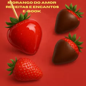 Imagem de capa para o Ebook Morango do Amor – Receitas e Encantos
