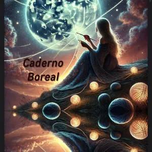 Imagem de capa para o Ebook Caderno de receitas de crochê Boreal