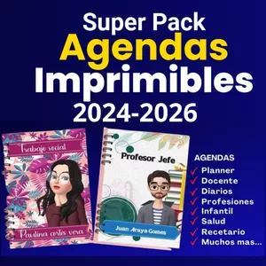 Imagen de portada para Ebook Super Pack Agendas Imprimibles 2024/2026