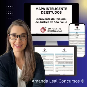 Imagem de capa para o Curso online Mapa Inteligente de Estudos - TJSP