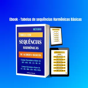 Imagem de capa para o Ebook Tabela de Sequências Harmônicas Básicas