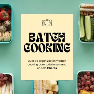 Imagen de portada para Ebook 🎁 Kit de Batch Cooking Económico (Menús + Paso a Paso para 2 horas)