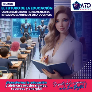 Imagen de portada para Curso online ⭕🤖“EL FUTURO DE LA EDUCACIÓN: USO ESTRATÉGICO DE HERRAMIENTAS DE INTELIGENCIA ARTIFICIAL EN LA DOCENCIA”