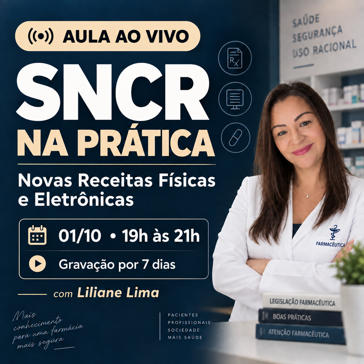 Imagem do curso SNCR NA PRÁTICA Novas Receitas Físicas e Eletrônicas - Aula ao vivo + Gravação disponível