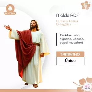Imagem de capa para o Ebook MOLDE FANTASIA TÚNICA TEATRO EVANGÉLICA 